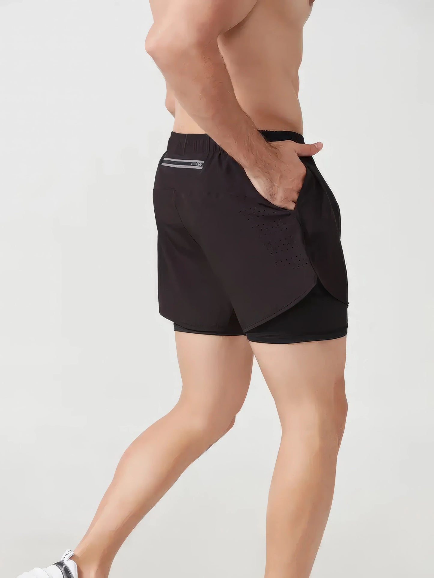 Men's 2-in-1 Quick-Dry Running & Training Shorts