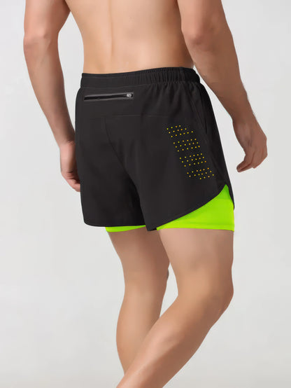 Men's 2-in-1 Quick-Dry Running & Training Shorts