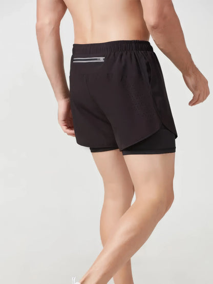 Men's 2-in-1 Quick-Dry Running & Training Shorts