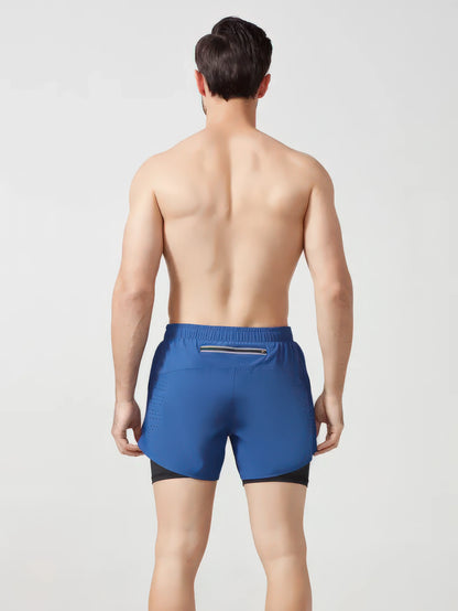Men's 2-in-1 Quick-Dry Running & Training Shorts