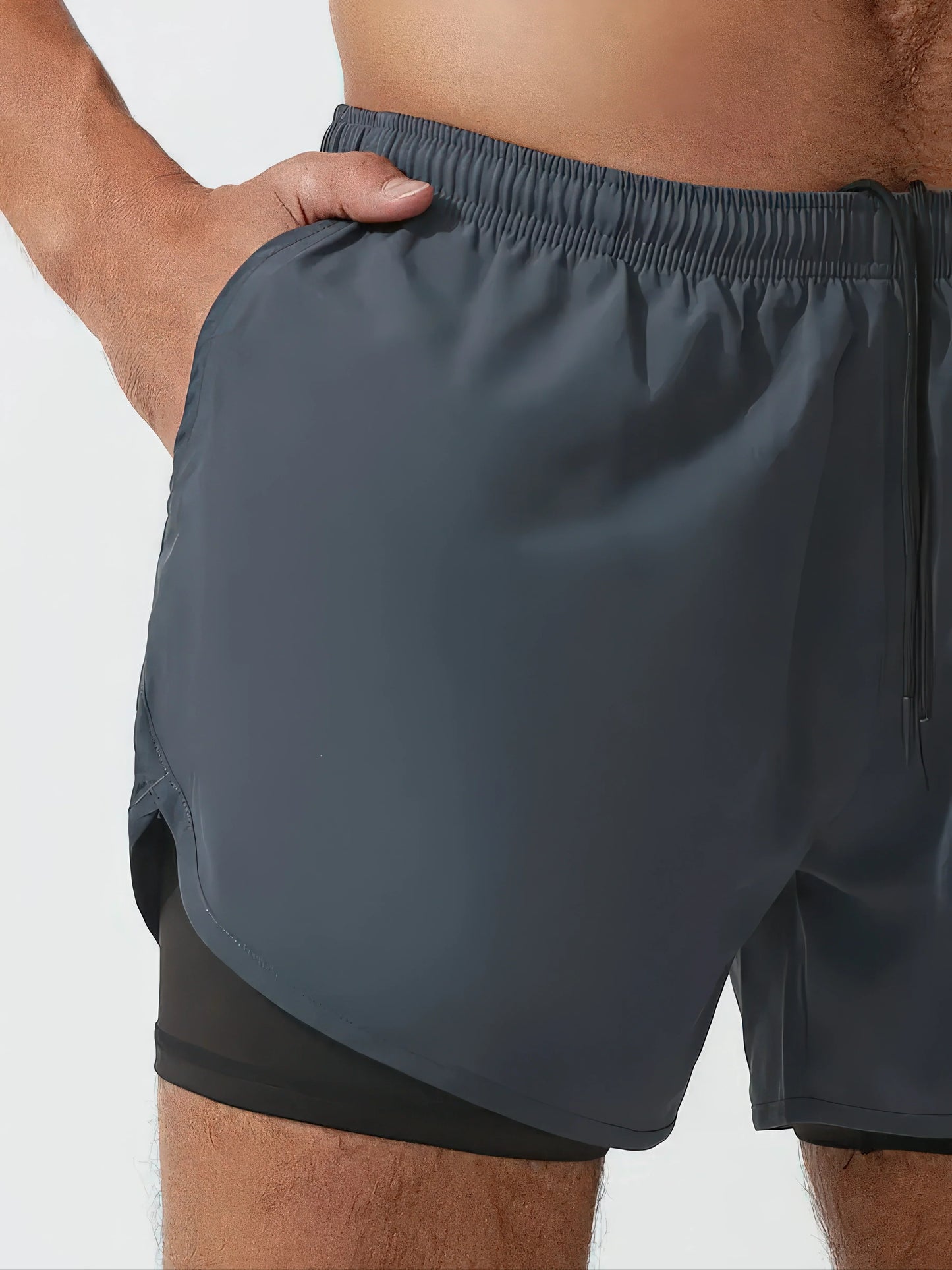 Men's 2-in-1 Quick-Dry Running & Training Shorts