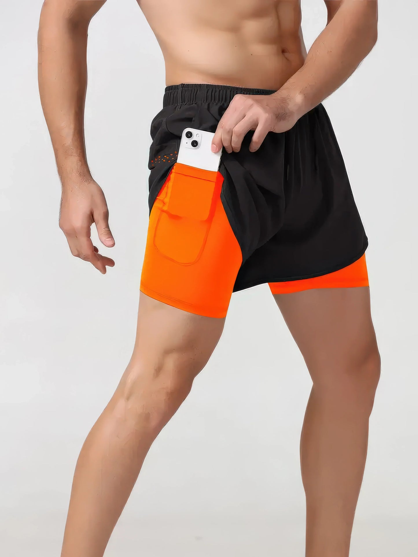 Men's 2-in-1 Quick-Dry Running & Training Shorts