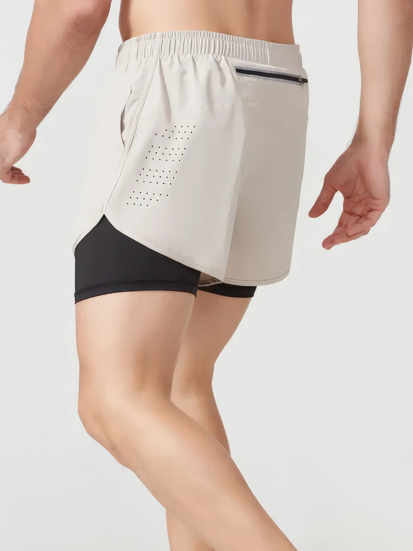 Men's 2-in-1 Quick-Dry Running & Training Shorts