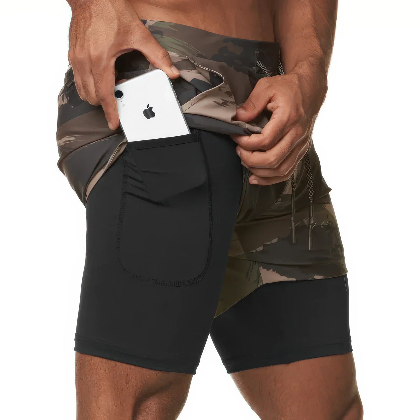 Hybrid Workout Compression-Lined Shorts