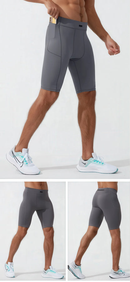 SwiftMove Quick-Dry Men's Compression Workout Shorts