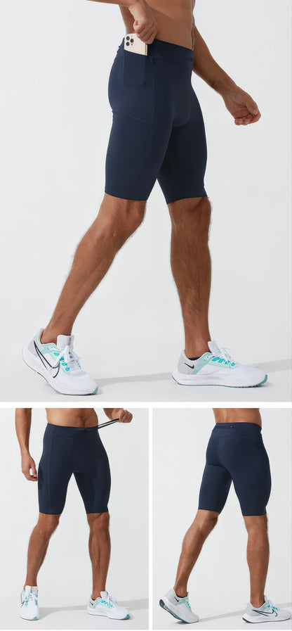 SwiftMove Quick-Dry Men's Compression Workout Shorts
