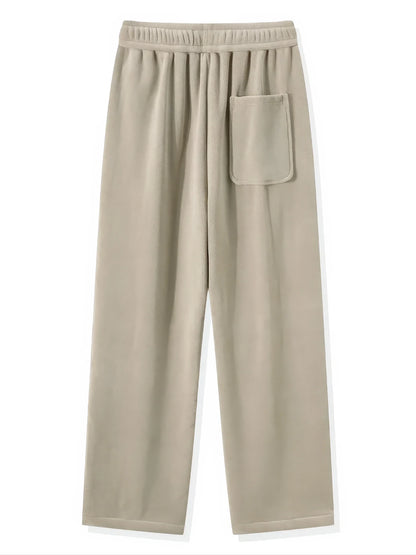 Men's Thermal Wide-Leg Fleece Pants