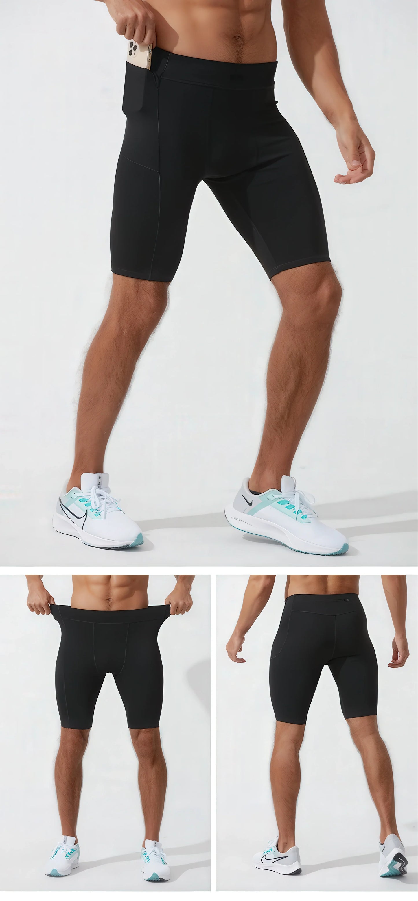SwiftMove Quick-Dry Men's Compression Workout Shorts