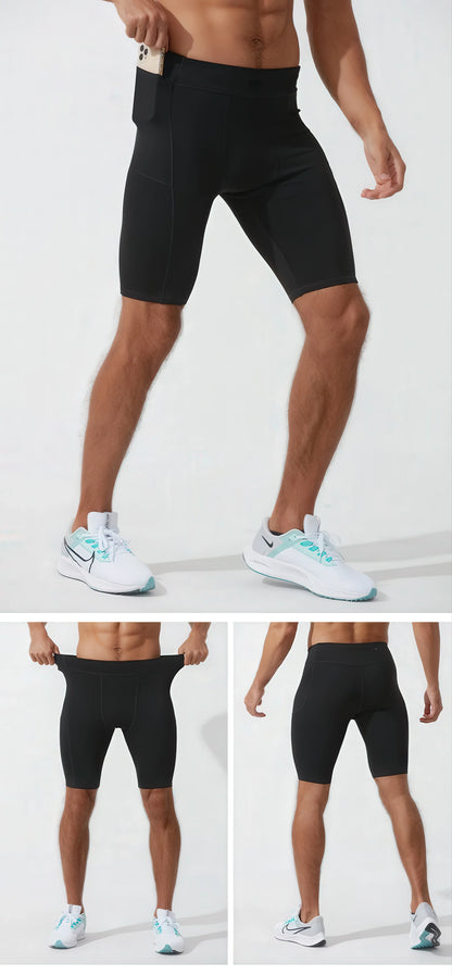 SwiftMove Quick-Dry Men's Compression Workout Shorts