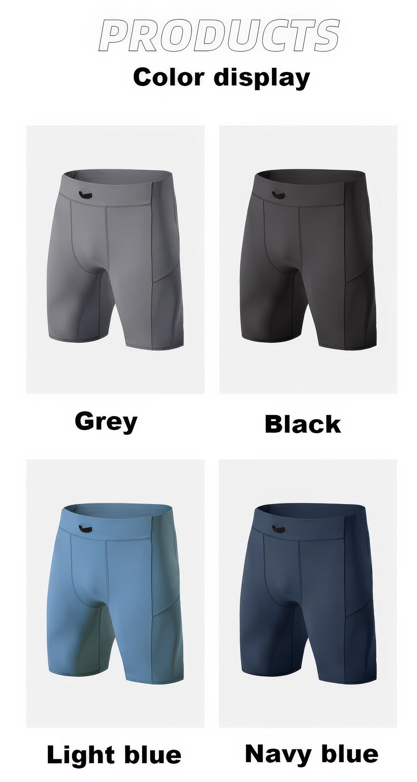 SwiftMove Quick-Dry Men's Compression Workout Shorts