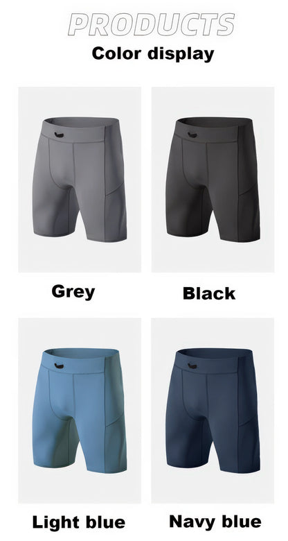 SwiftMove Quick-Dry Men's Compression Workout Shorts