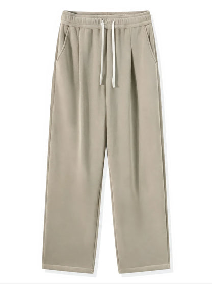 Men's Thermal Wide-Leg Fleece Pants