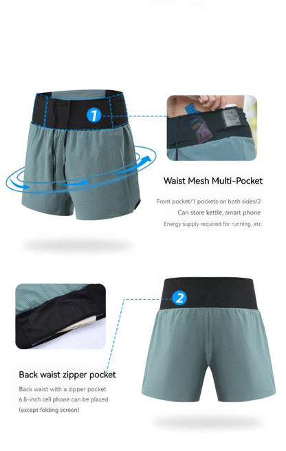 MarathonEdge 2-in-1 Triangle Running Shorts