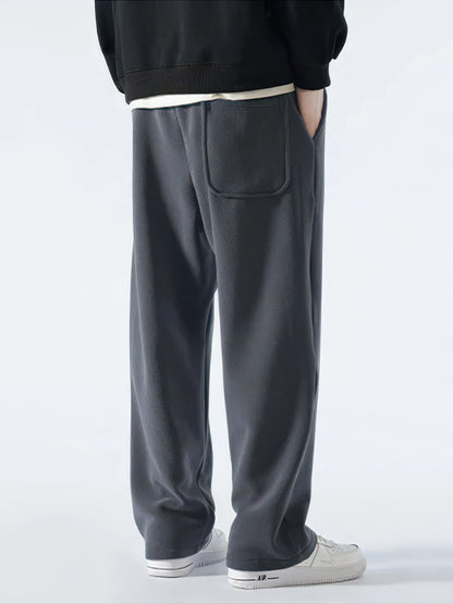 Men's Thermal Wide-Leg Fleece Pants