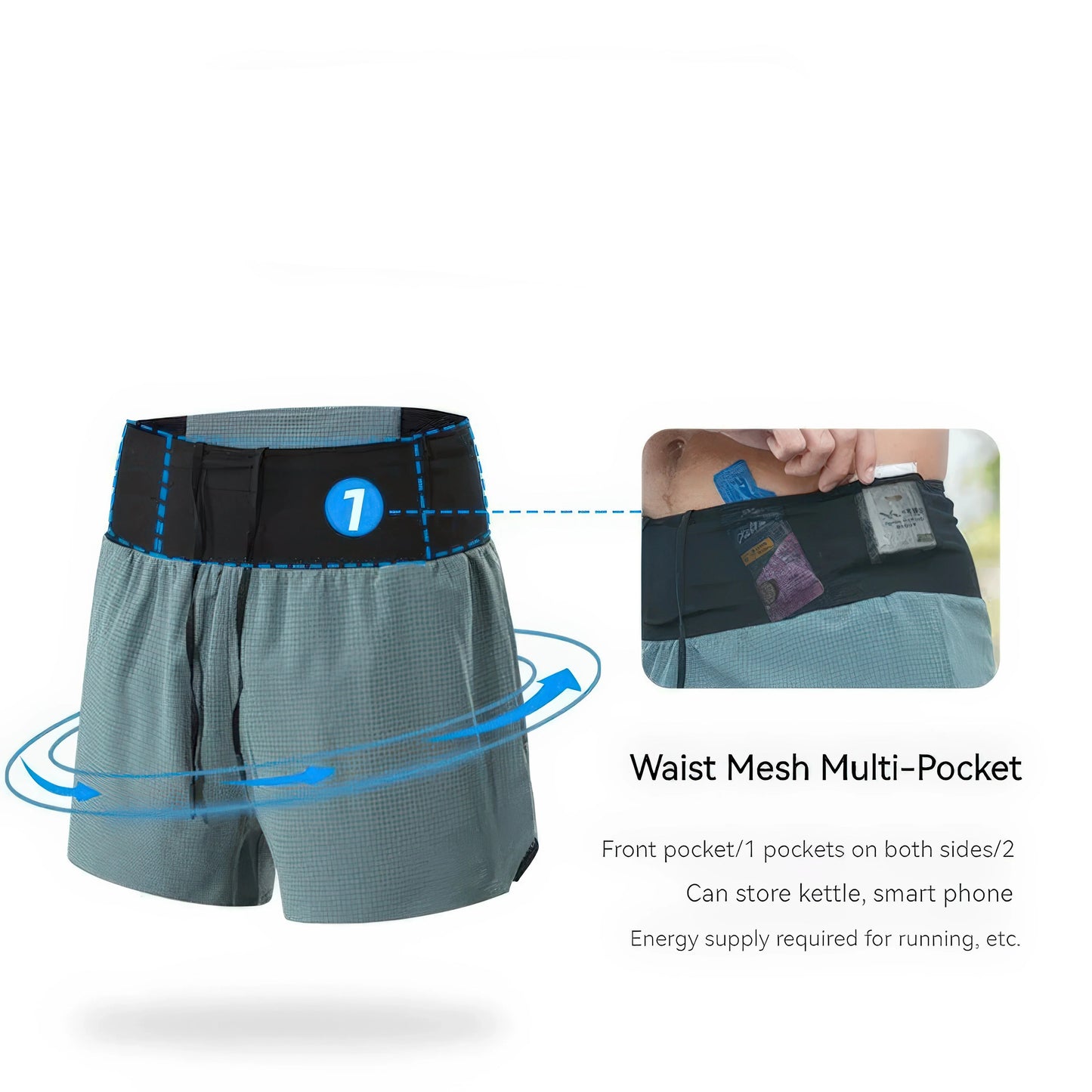 MarathonEdge 2-in-1 Triangle Running Shorts