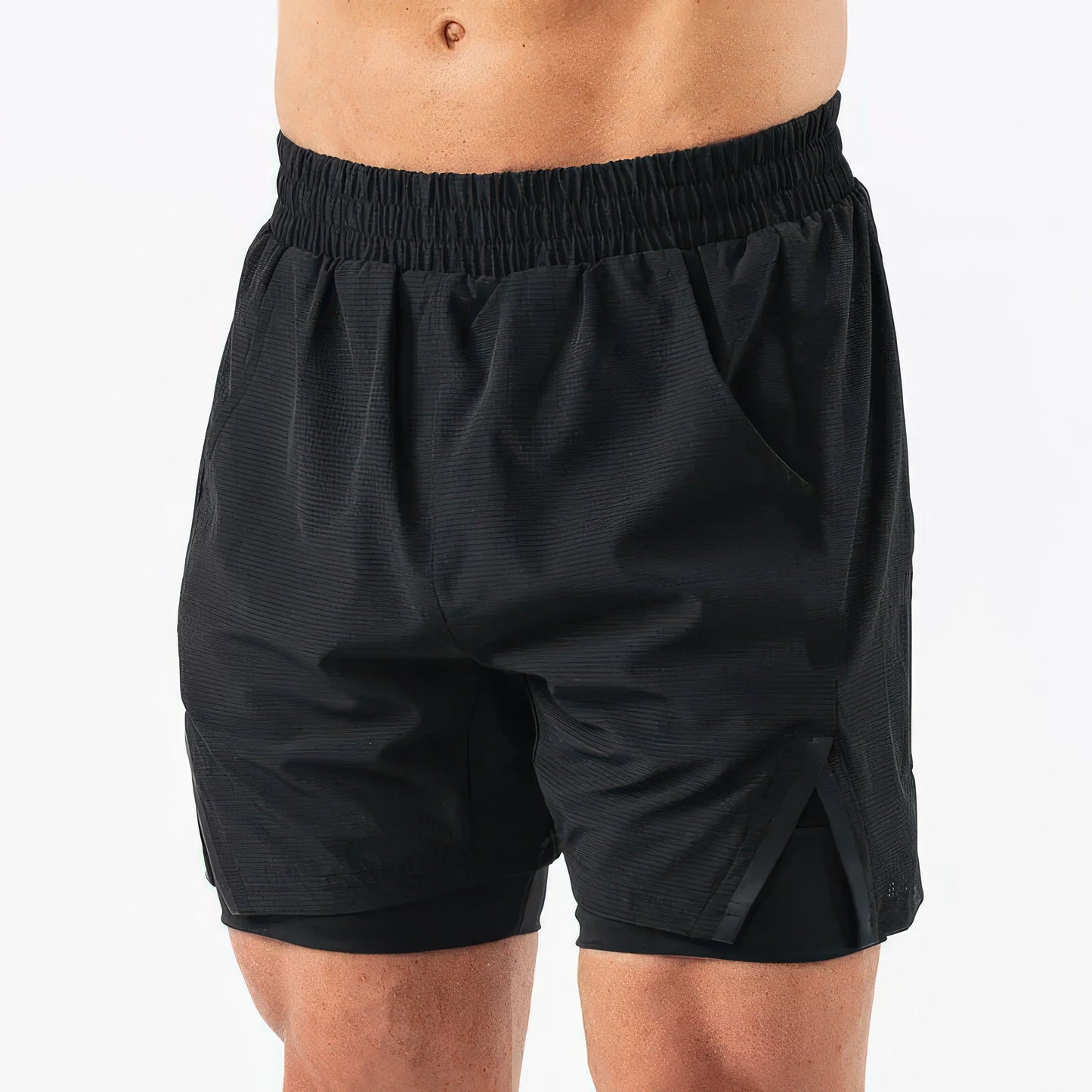 AeroStripe 2-in-1 Liner Workout Shorts