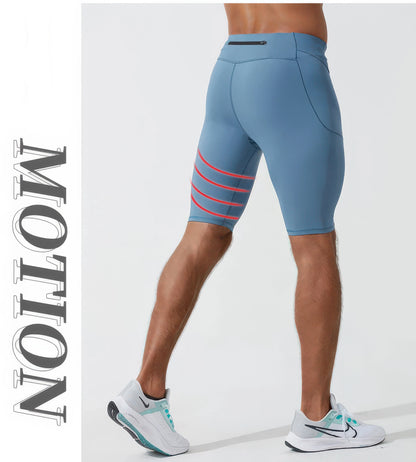 SwiftMove Quick-Dry Men's Compression Workout Shorts