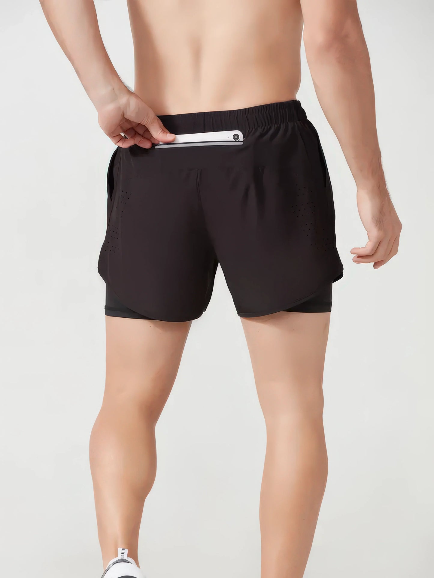Men's 2-in-1 Quick-Dry Running & Training Shorts