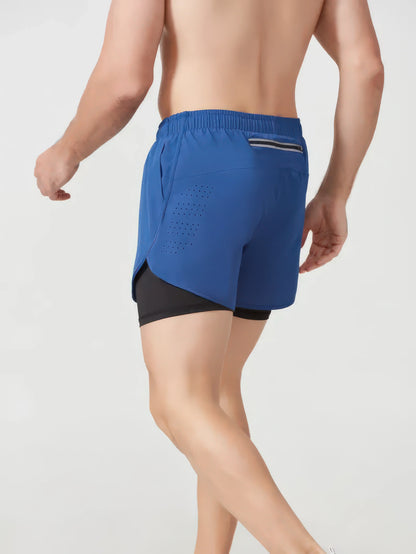 Men's 2-in-1 Quick-Dry Running & Training Shorts