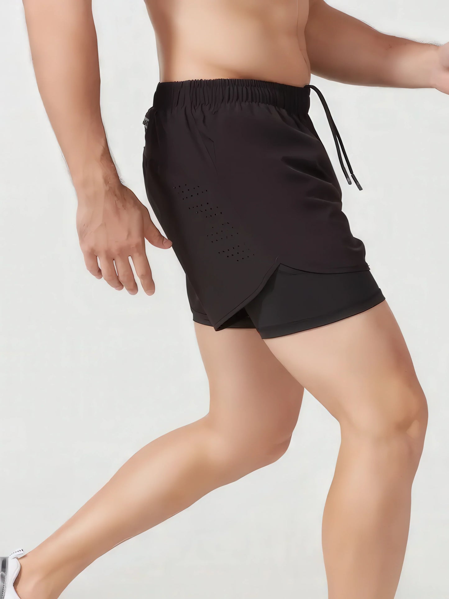 Men's 2-in-1 Quick-Dry Running & Training Shorts