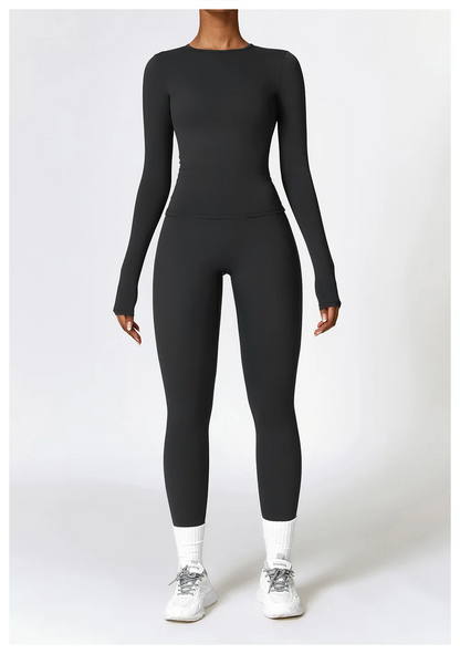 Essential 2-Piece Workout Set (Long Sleeve + Leggings)