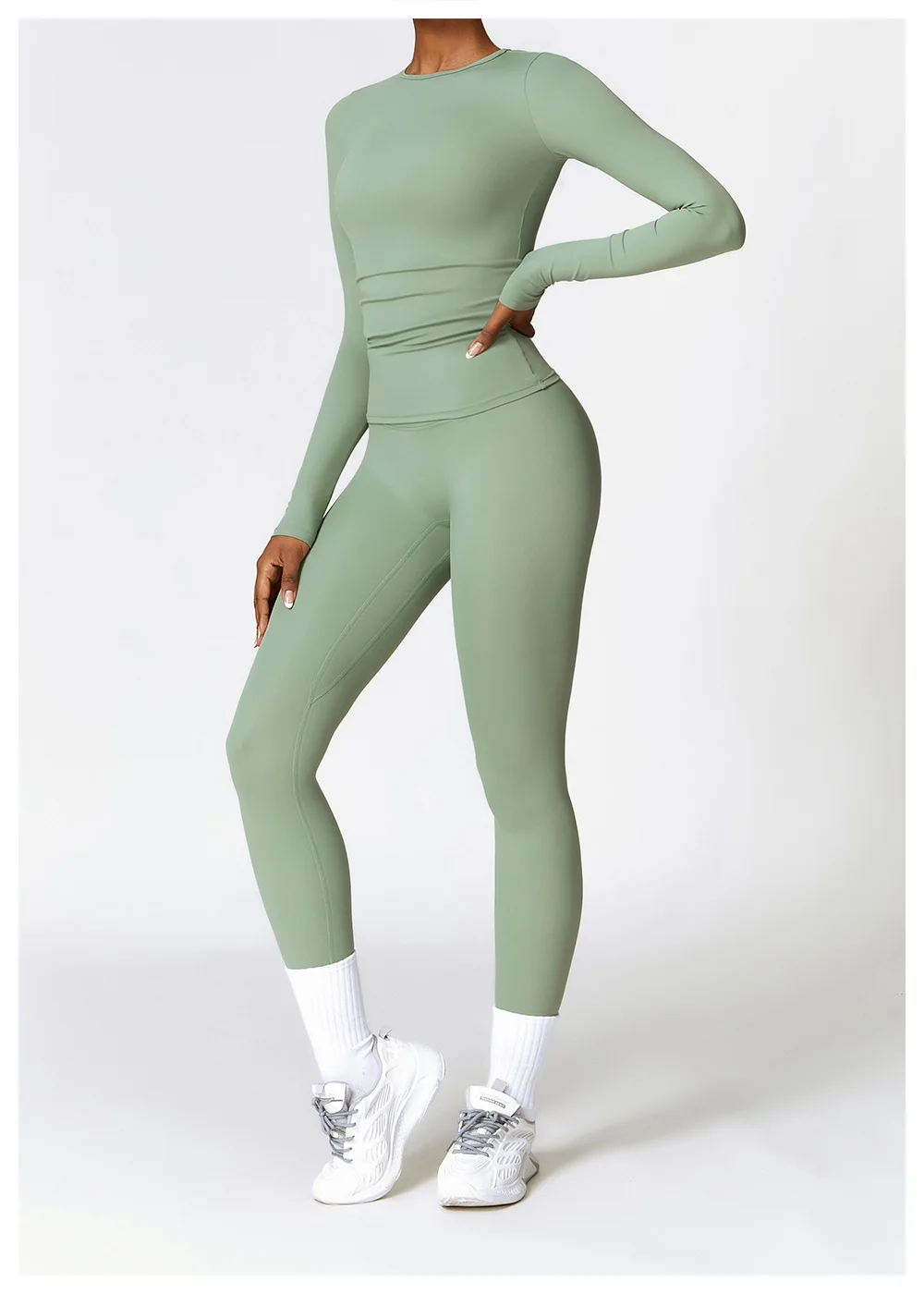 Essential 2-Piece Workout Set (Long Sleeve + Leggings)