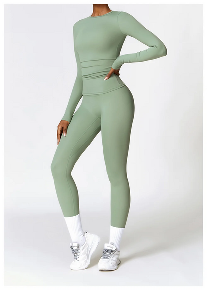 Essential 2-Piece Workout Set (Long Sleeve + Leggings)