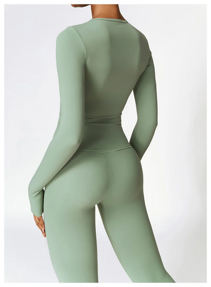 Essential 2-Piece Workout Set (Long Sleeve + Leggings)