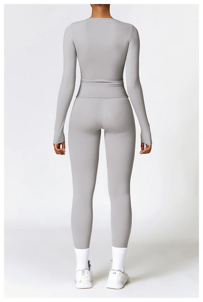 Essential 2-Piece Workout Set (Long Sleeve + Leggings)