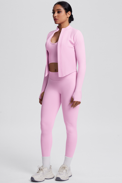 PURE67 SOLEIL – Conjunto deportivo sin costuras de 3 piezas para mujer