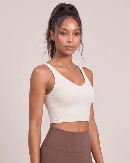 Active V-Neck Medium-Support Sports Bra