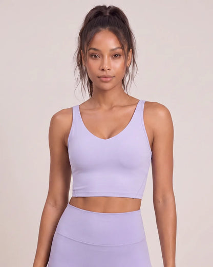 Active V-Neck Medium-Support Sports Bra