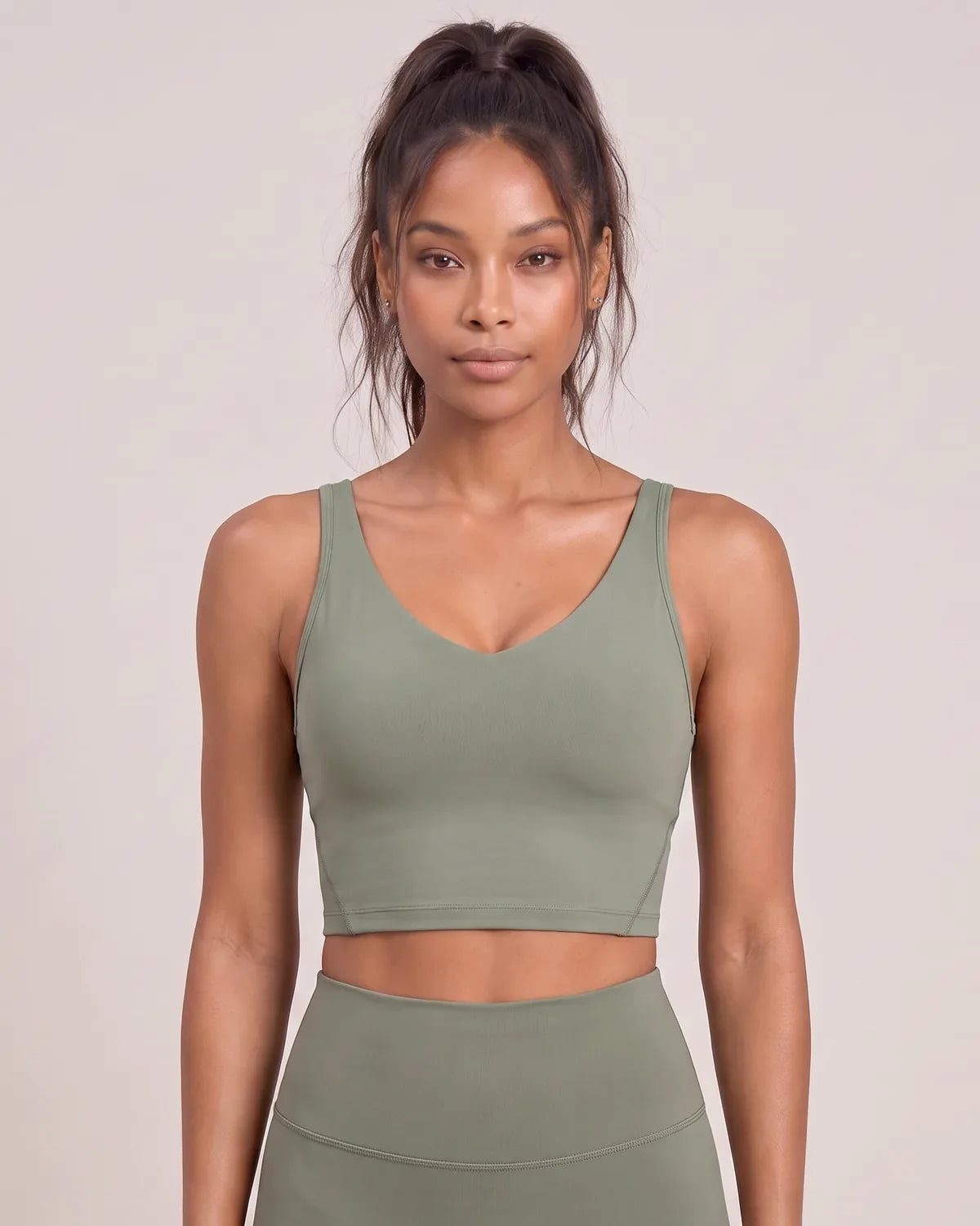 Active V-Neck Medium-Support Sports Bra