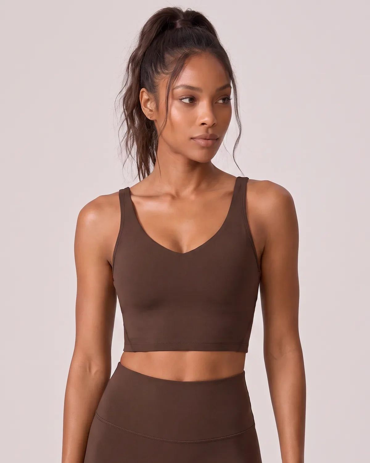 Active V-Neck Medium-Support Sports Bra