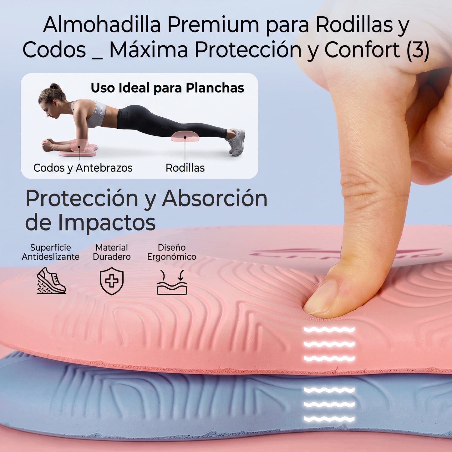 Almohadilla Premium para Rodillas y Codos | Máxima Protección y Confort