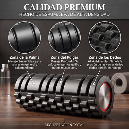 Foam Roller Premium | Rodillo de Masaje para Yoga, Fitness y Recuperación Muscular