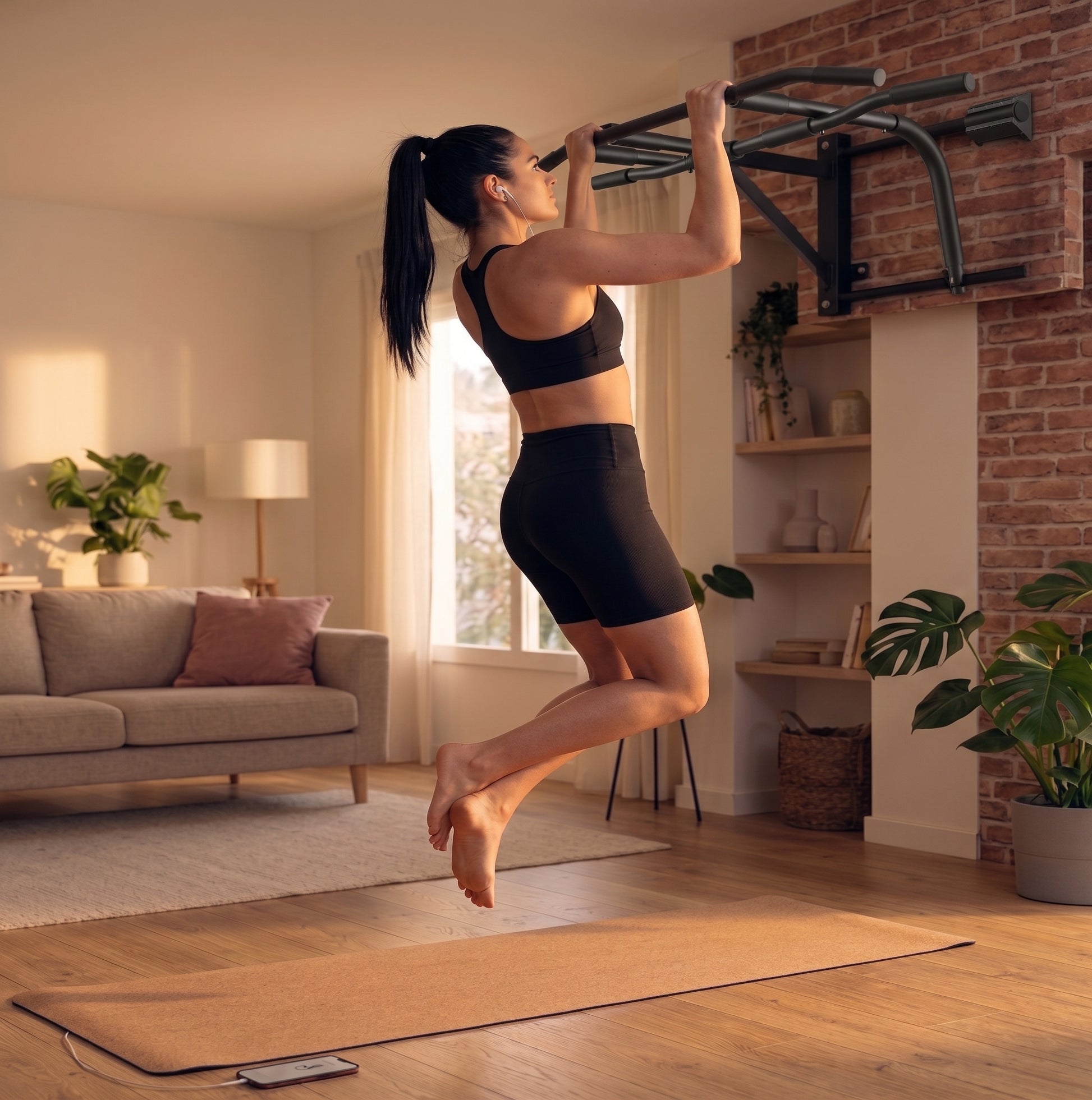 Barra de Dominadas para Puerta Ajustable PURE67 | Gimnasio en Casa