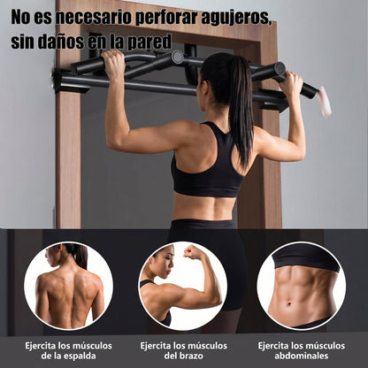 Barra de Dominadas para Puerta Ajustable PURE67 | Gimnasio en Casa