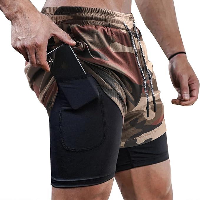 TACTICAL Camo 2-in-1 Performance Shorts