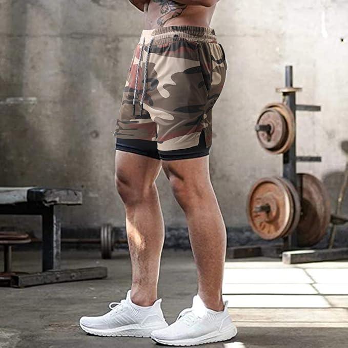 TACTICAL Camo 2-in-1 Performance Shorts