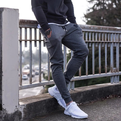 Athletic Pants, Slim Fit Trousers, Casual Long Pants
