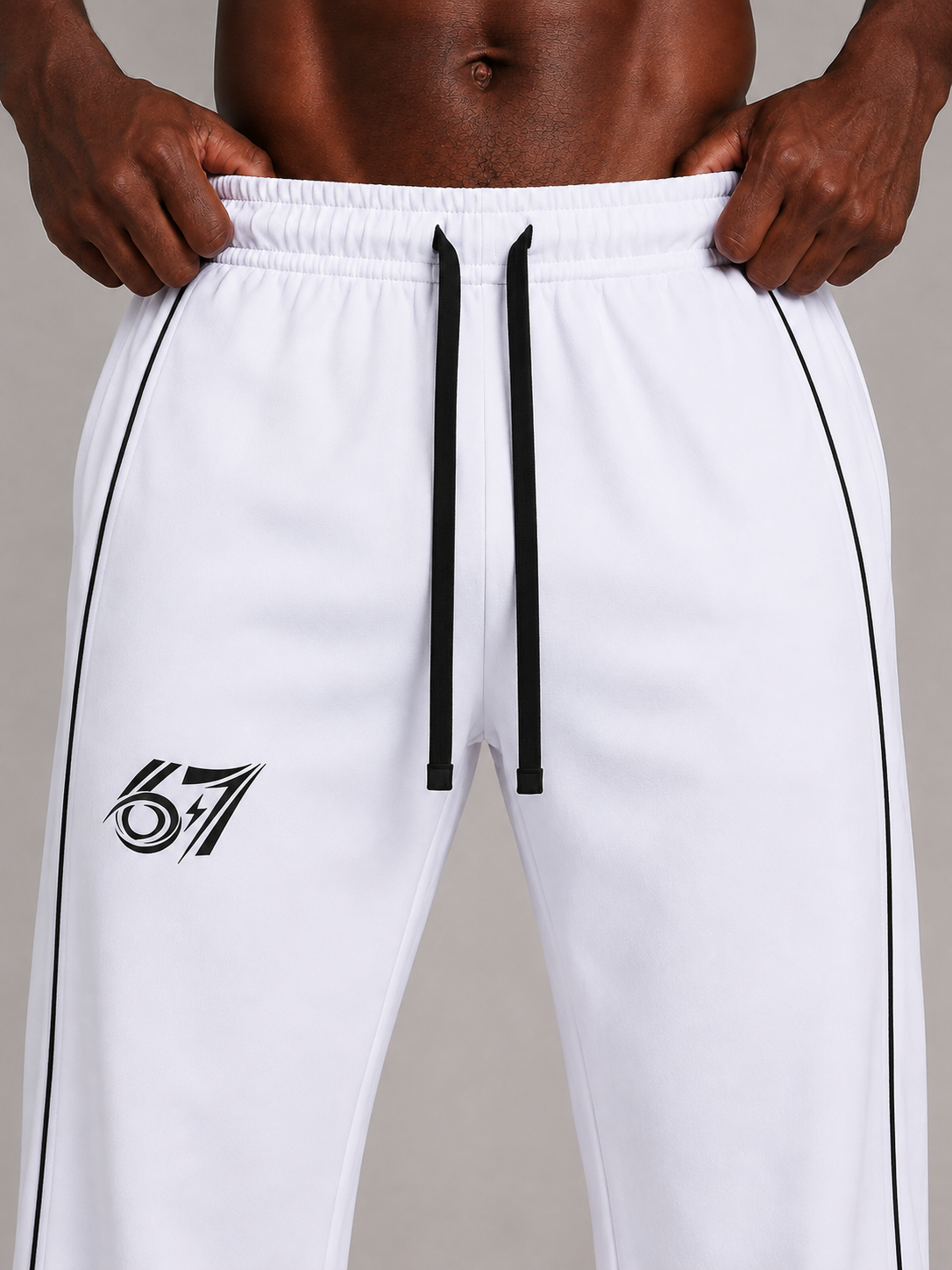 PURE67 Axis Line Track Pants – Pantalón deportivo recto para hombre