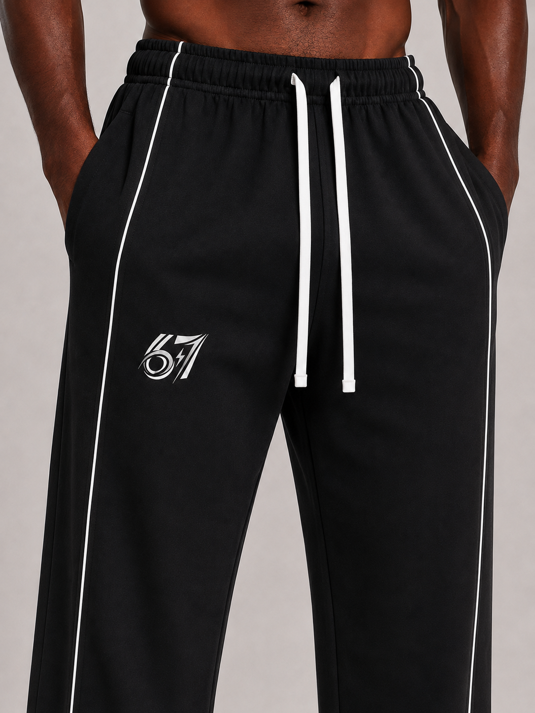 PURE67 Axis Line Track Pants – Pantalon de survêtement droit pour homme
