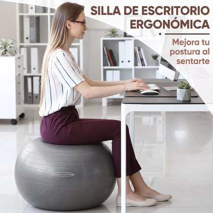 Pelota de Yoga y Fitness Premium | Antideslizante, Anti-Burst y Máxima Estabilidad