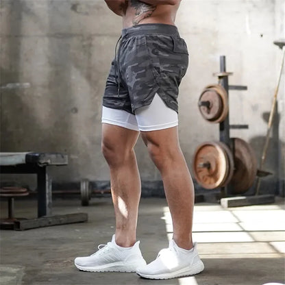 TACTICAL Camo 2-in-1 Performance Shorts
