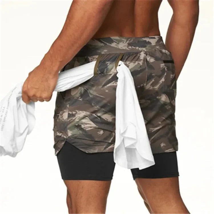 TACTICAL Camo 2-in-1 Performance Shorts