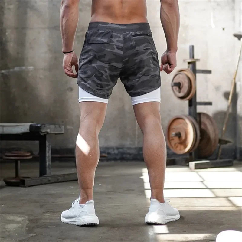 TACTICAL Camo 2-in-1 Performance Shorts