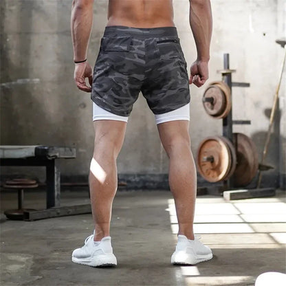 TACTICAL Camo 2-in-1 Performance Shorts