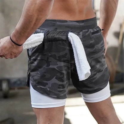 TACTICAL Camo 2-in-1 Performance Shorts