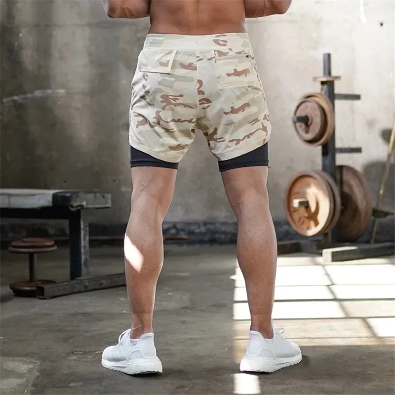 TACTICAL Camo 2-in-1 Performance Shorts